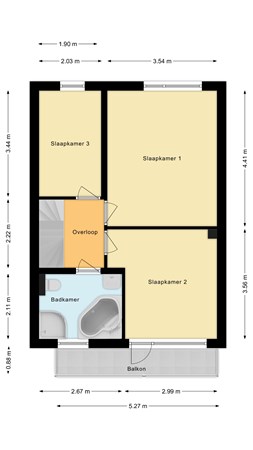 Floorplan - Goudseweg 19, 2411 HG Bodegraven